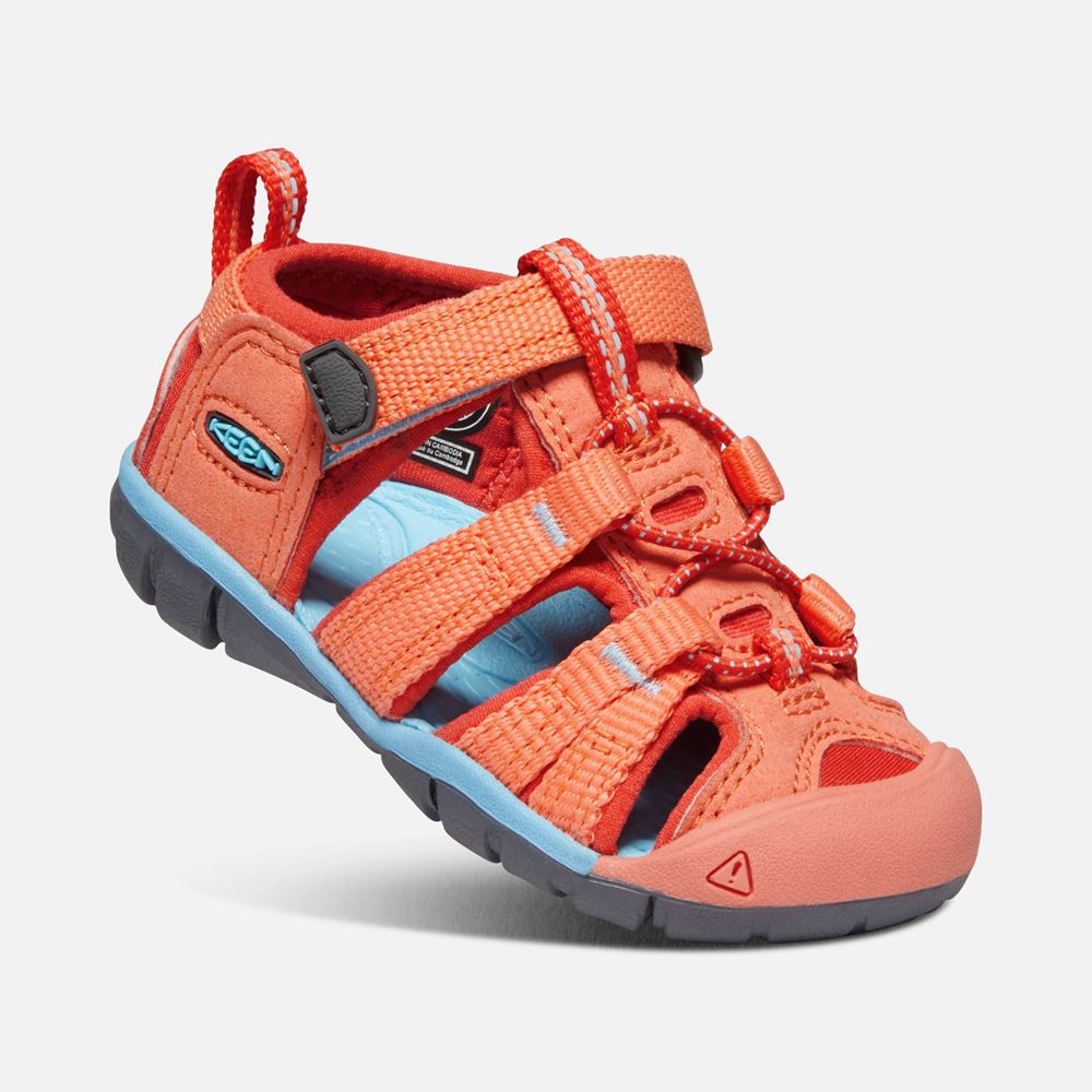 Sandales Keen Enfant Corail/Rouge | Seacamp Ii Cnx | IKNQM-8703